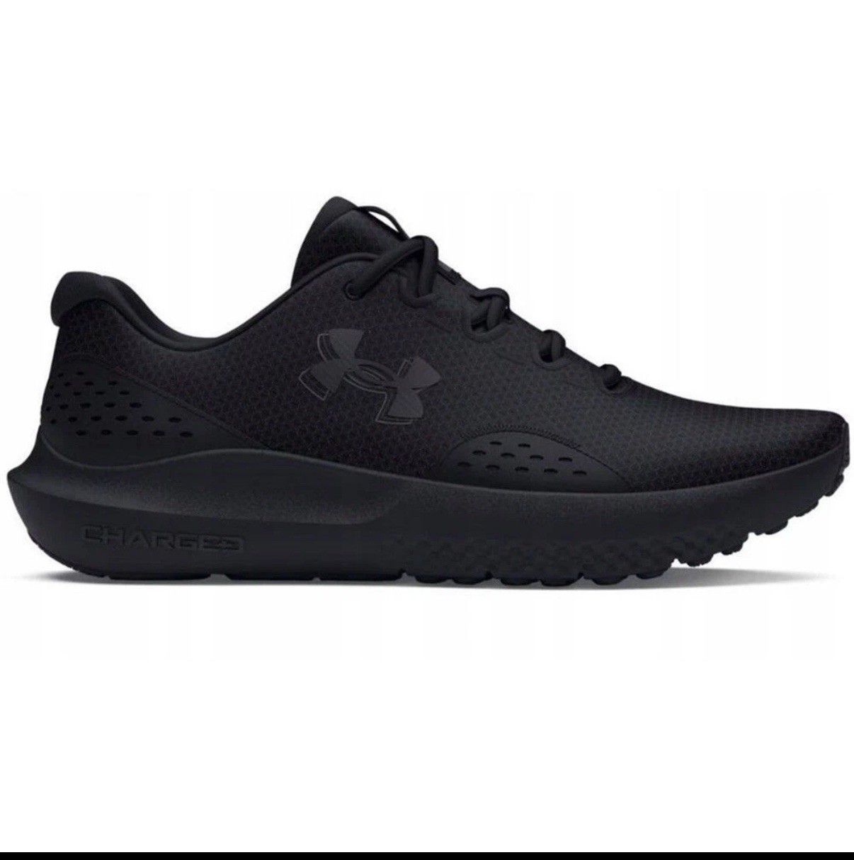 New Size 10 Under Armour Mens UA Charged Surge 4 Shoes Sneaker Black
