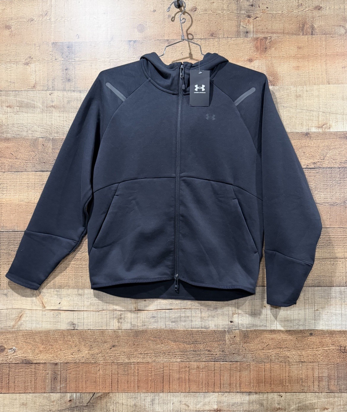 New With Tags Under Armour Premier Unstoppable Black Fleece Jacket Size Small