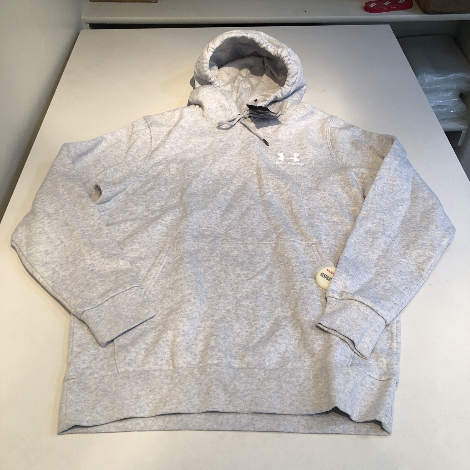 Under Armour Men’s Essential Fleece Hoodie Grey S