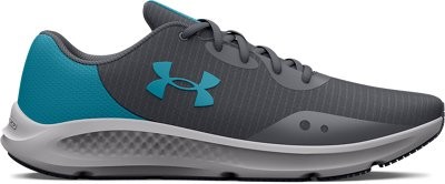 Under Armour Men’s UA Charged Pursuit 2 Tech Running Shoes Pitch Gray/Blue Surf/