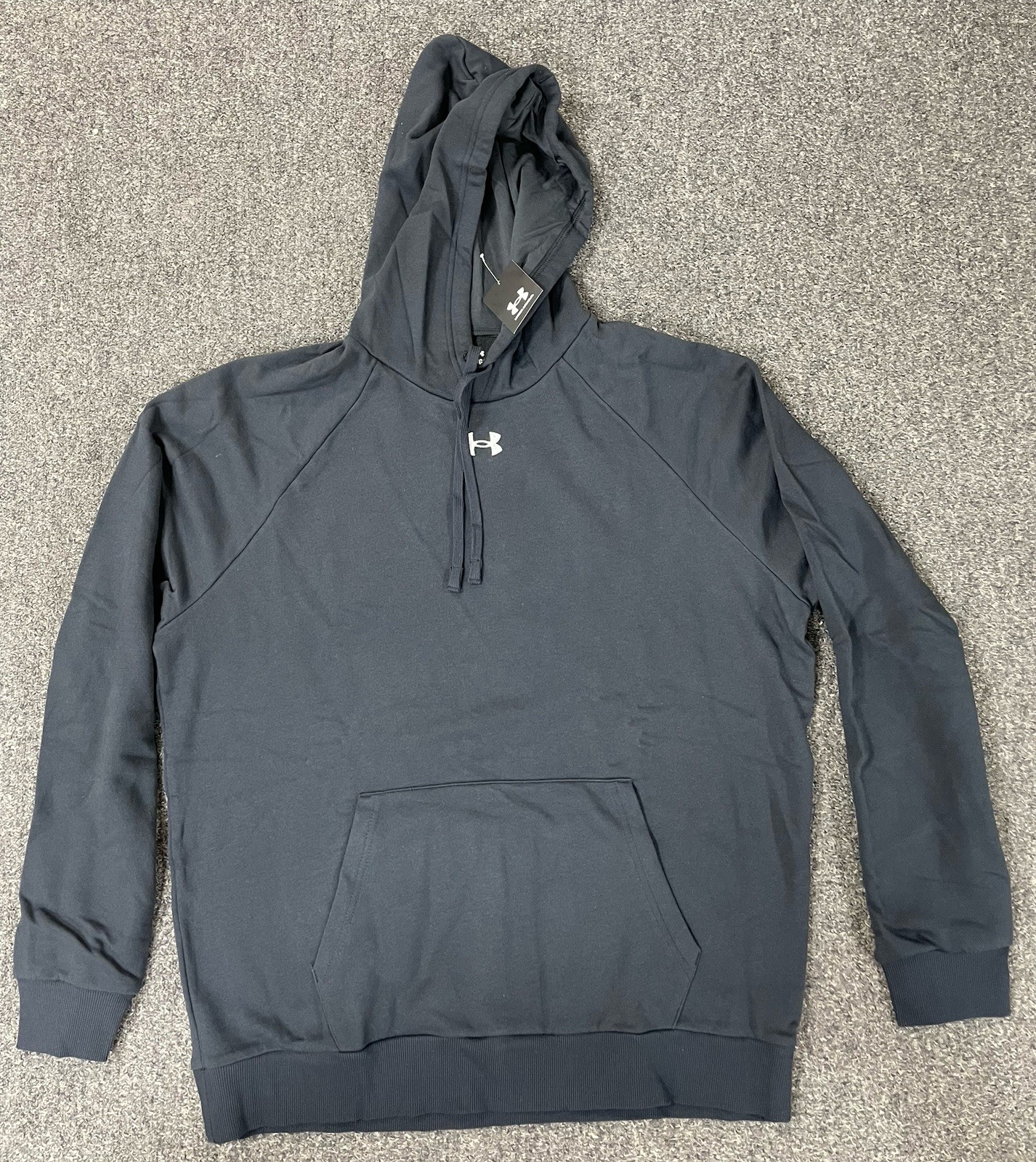 Brand New Under Armor Rival Fleece Hoodie Black LG   1379757