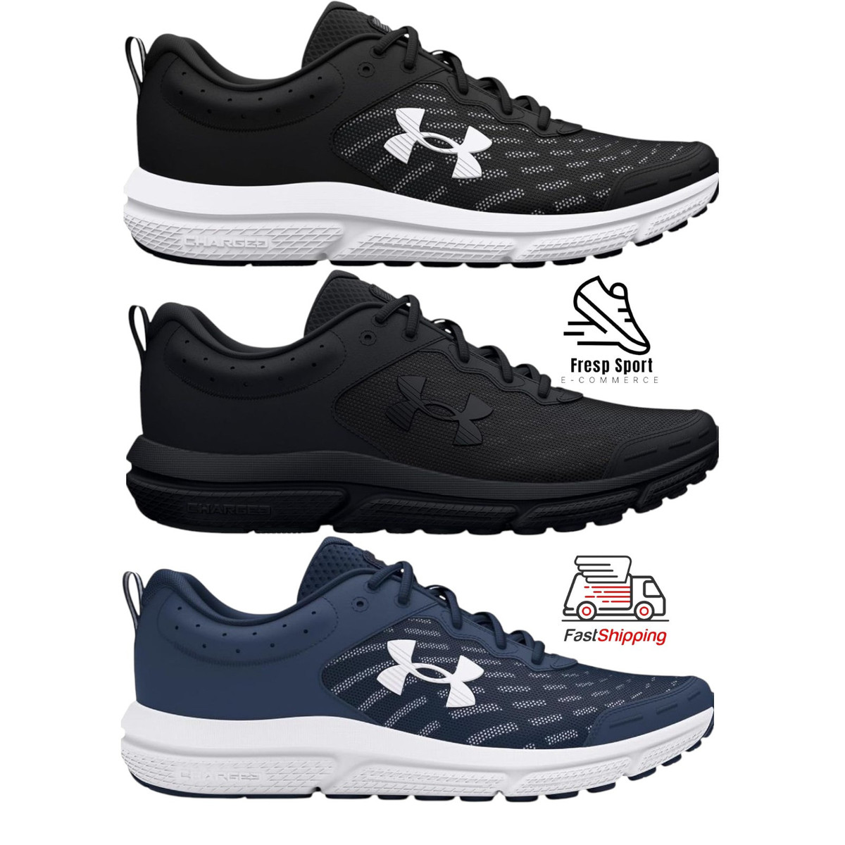 Under Armour Charged Assert 10 Workout Running Training Comfort Sneaker Men’s