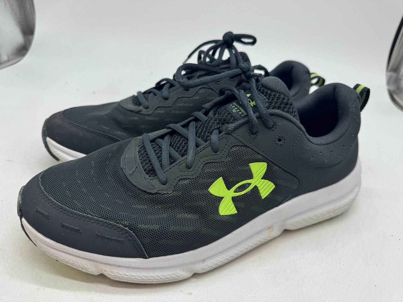 Under Armour Charged Assert 10 Athletic Sneakers Men’s Dark Gray Lace-Up – 13M