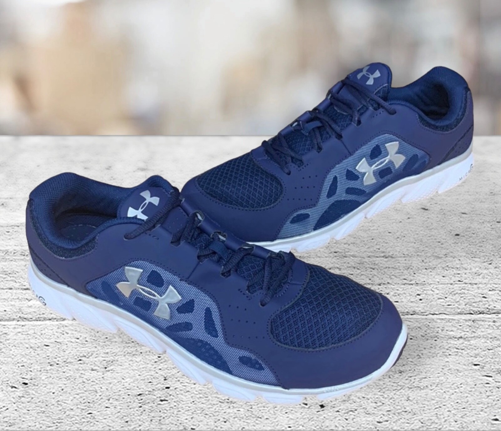 Under Armour Micro G Assert IV Blue #1242976-410 Men’s Running Athletic Shoes 12