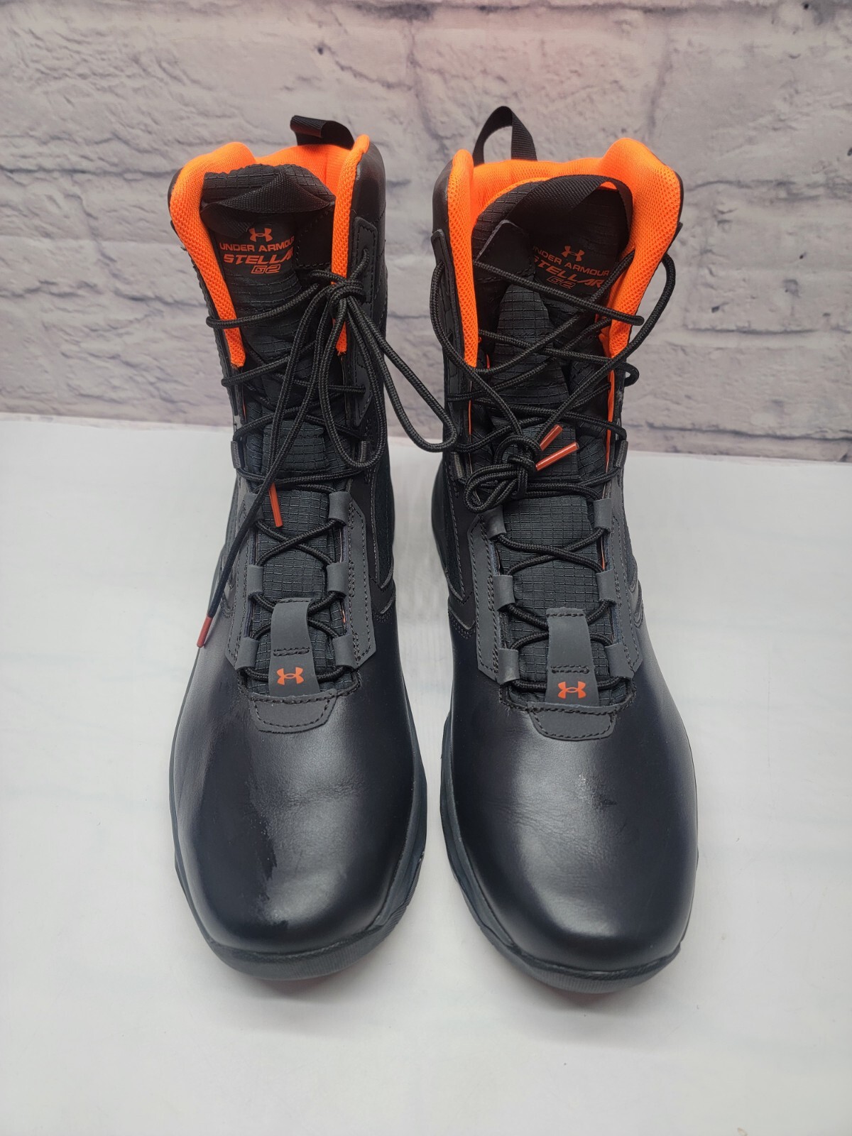 Under Armour Stellar G2 Tactical Boots Black Orange Men’s Size 13 3024946-100