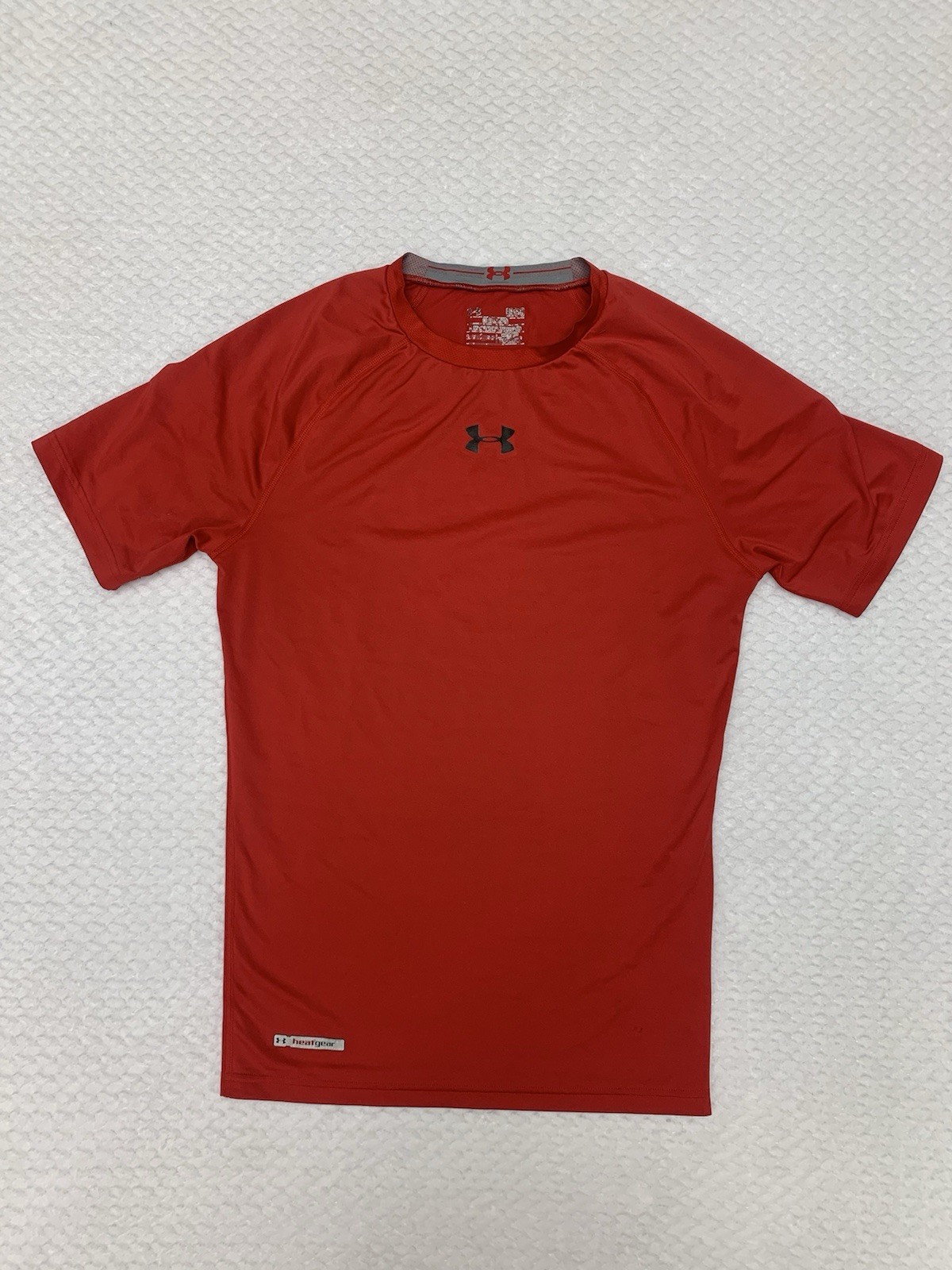 Under Armour Compression Shirt | Red HeatGear Short Sleeve | Mens Large