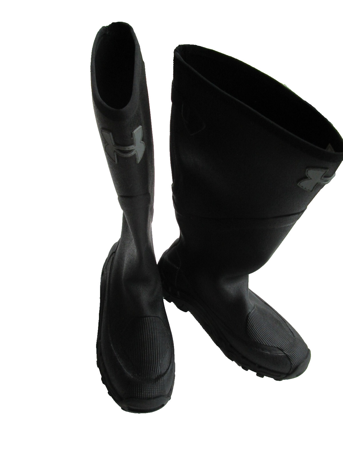 Under Armour Rubber Boot Black Men 8 US Tall Motorcycle biker moto tactical hunt