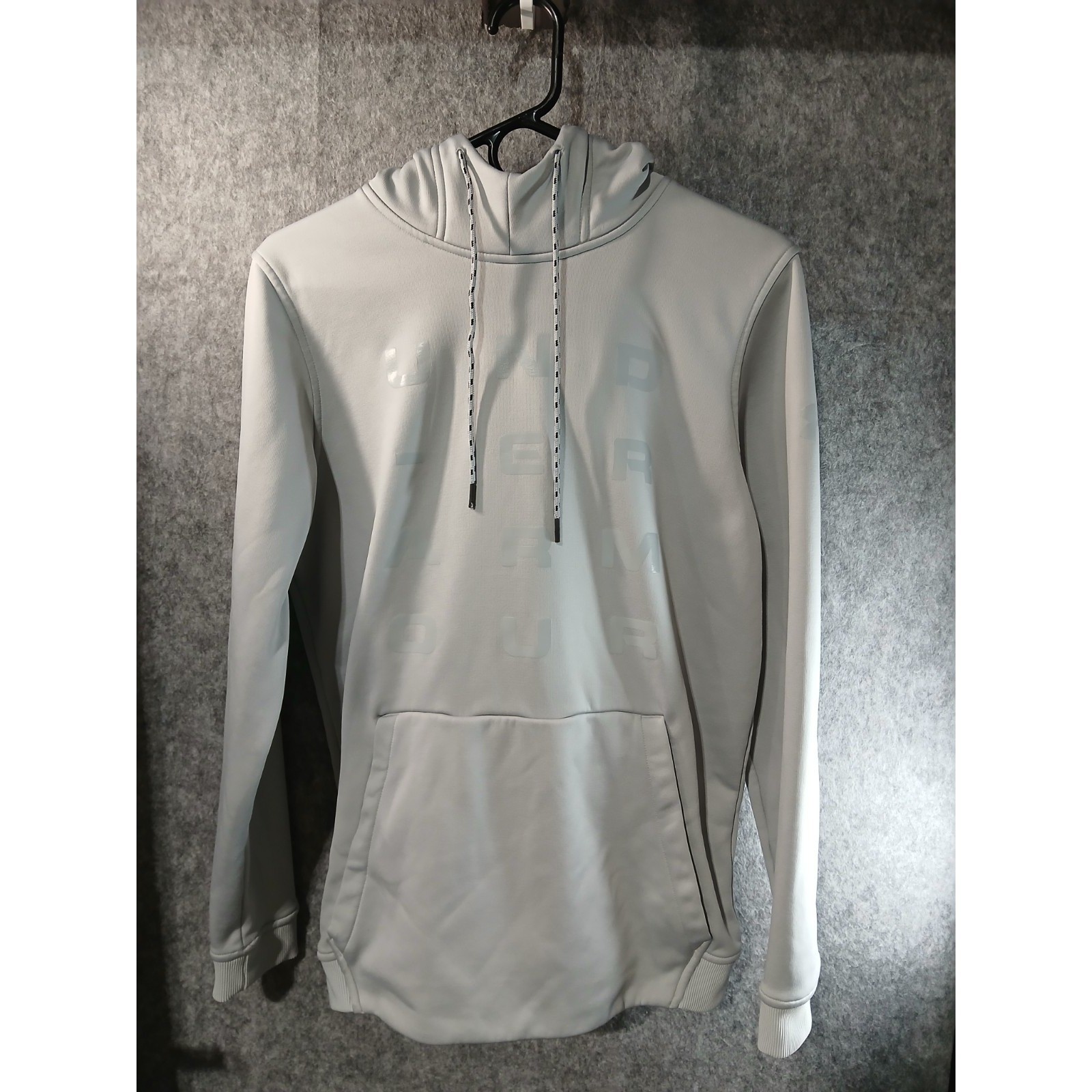 Under Armour Cold Gear Pullover Hoodie Sweatshirt Men’s Small Grey Looks NEW!!!