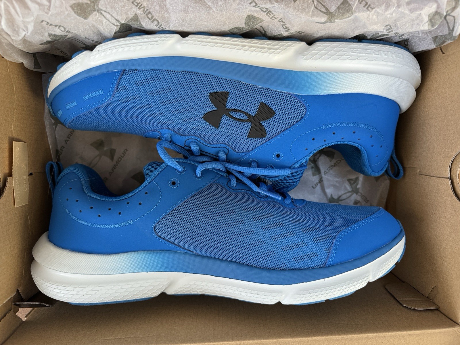Under Armour Charged Assert 10 Photon Blue Men’s Athletic Sneaker 3026175-404