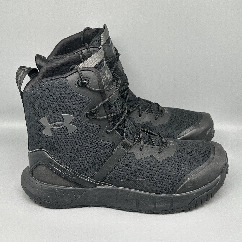 UNDER ARMOUR MICRO G VALSETZ Tactical Boots 3023743-001 black Men’s Size 10.5