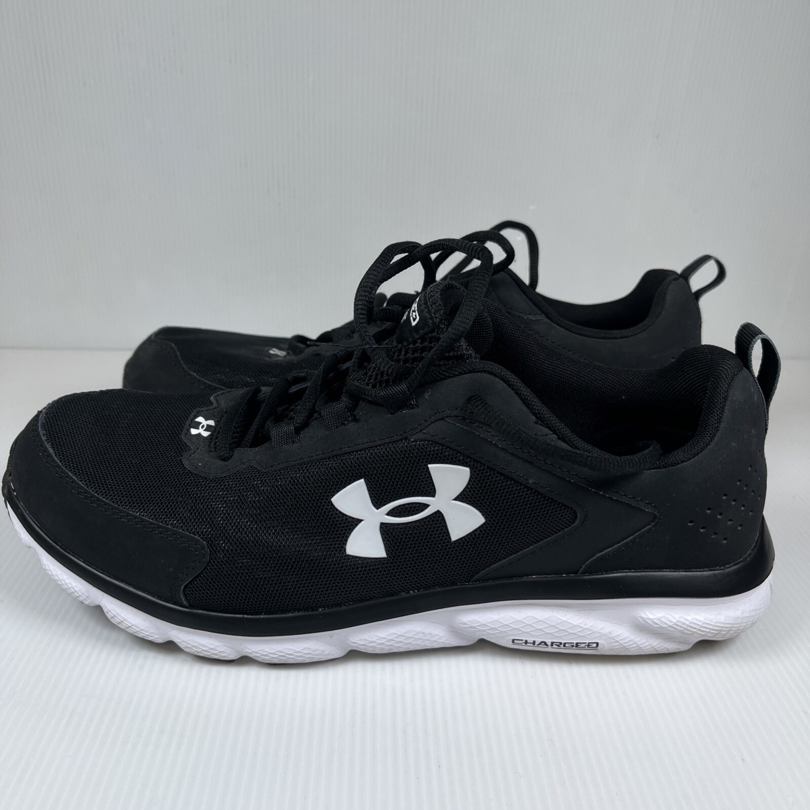 Under Armour Mens Charged Assert 8 3021952-001 Black Running Shoes Sneakers 12M