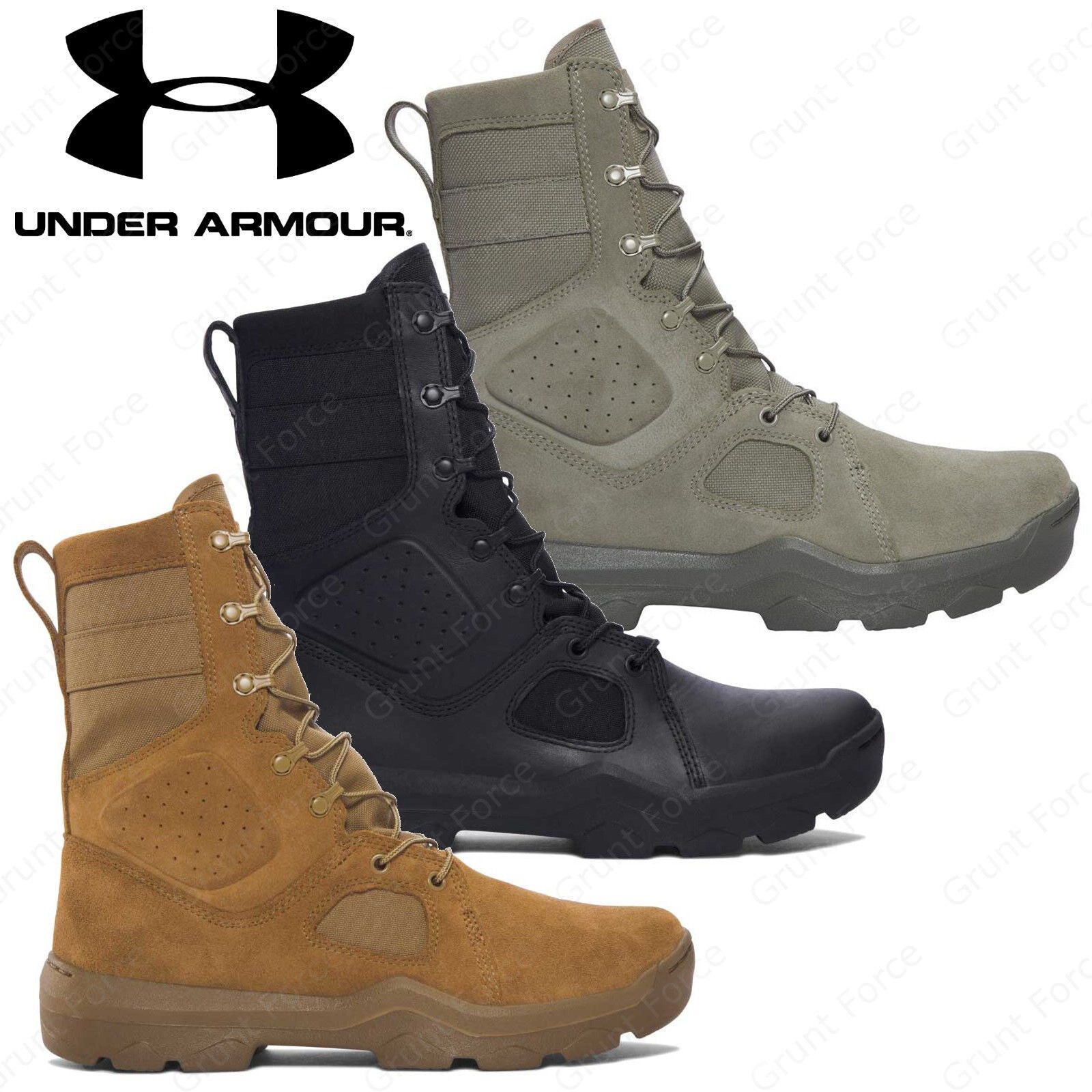 Under Armour UA 1287352 Men FNP Tactical 8″ Military Boots BROWN Sz 12.5 LEATHER
