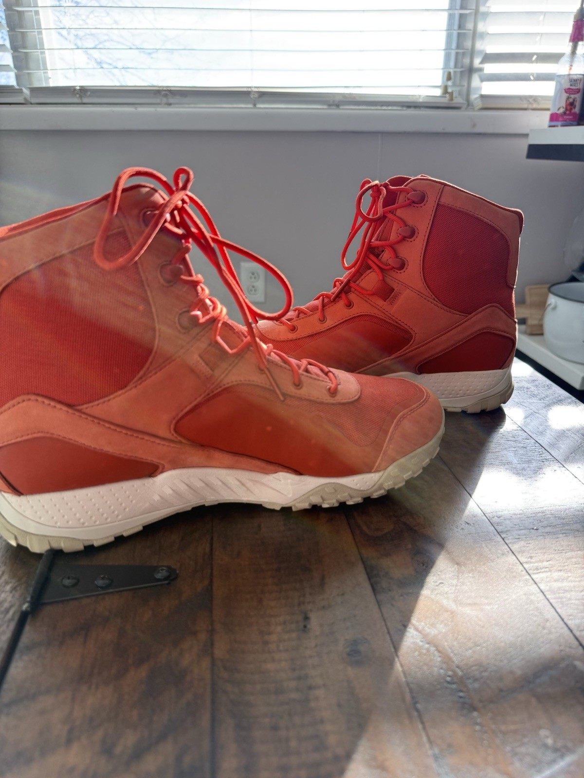 NEW Under Armour Tactical Boots Men 10.5 Orange Valsetz VersaLite