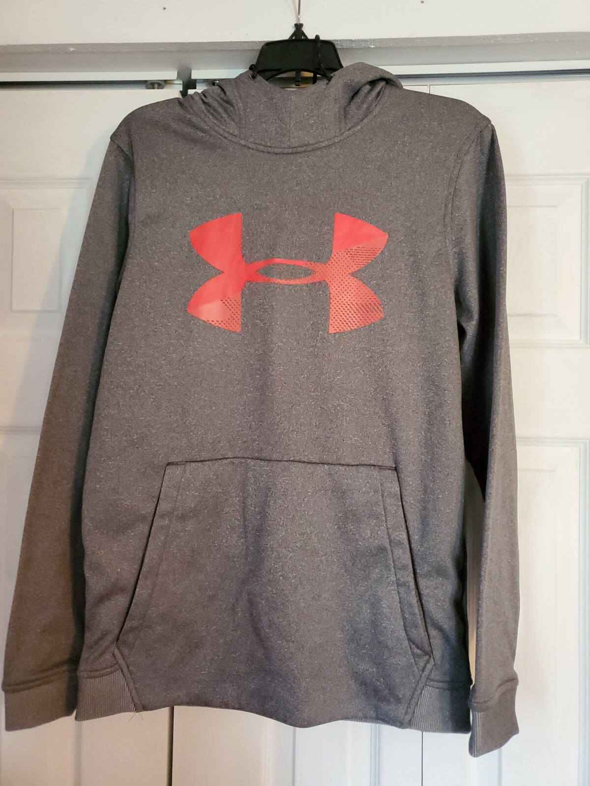 NWT Men’s Under Armour Fleece Big Logo Pullover Fleece Hoodie Gray XLarge