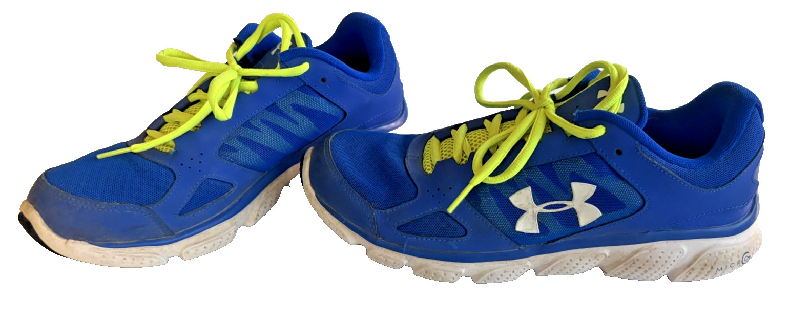 NEW UNDER ARMOUR MENS MICRO G ASSERT V#1252275-400 RUNNING SHOES SIZE 9