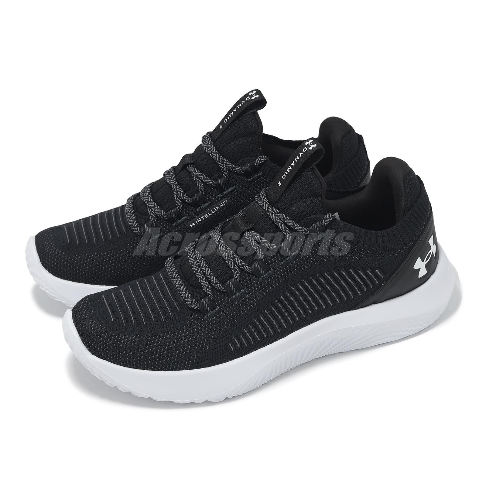 Under Armour Dynamic 2 UA Black Grey Men Road Running Jogging Shoes 3028076-002