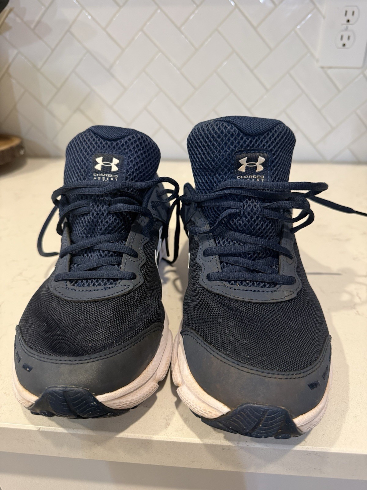 Under Armour Men’s Charged Assert Running Shoes in Academy White Size 10