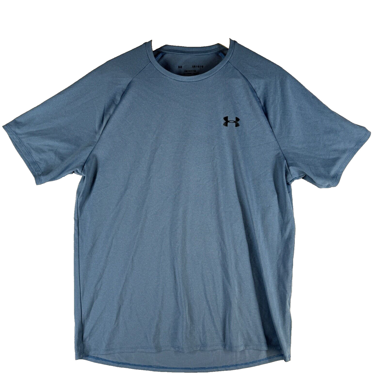 Under Armour The Tech Tee Men’s Size L Blue Pin Dot Stretch Crew-Neck T-Shirt