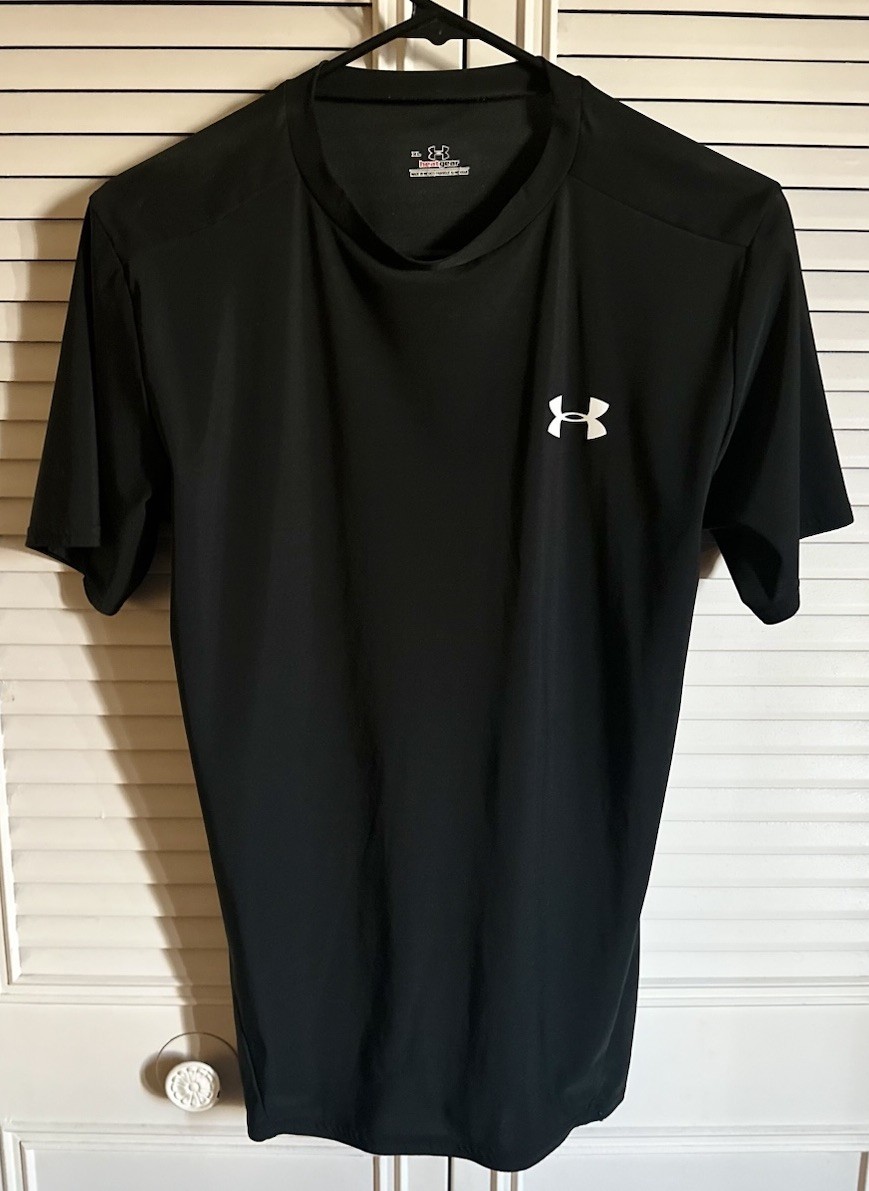 Under Armour Black Compression T Shirt Size Extra Large Preowned