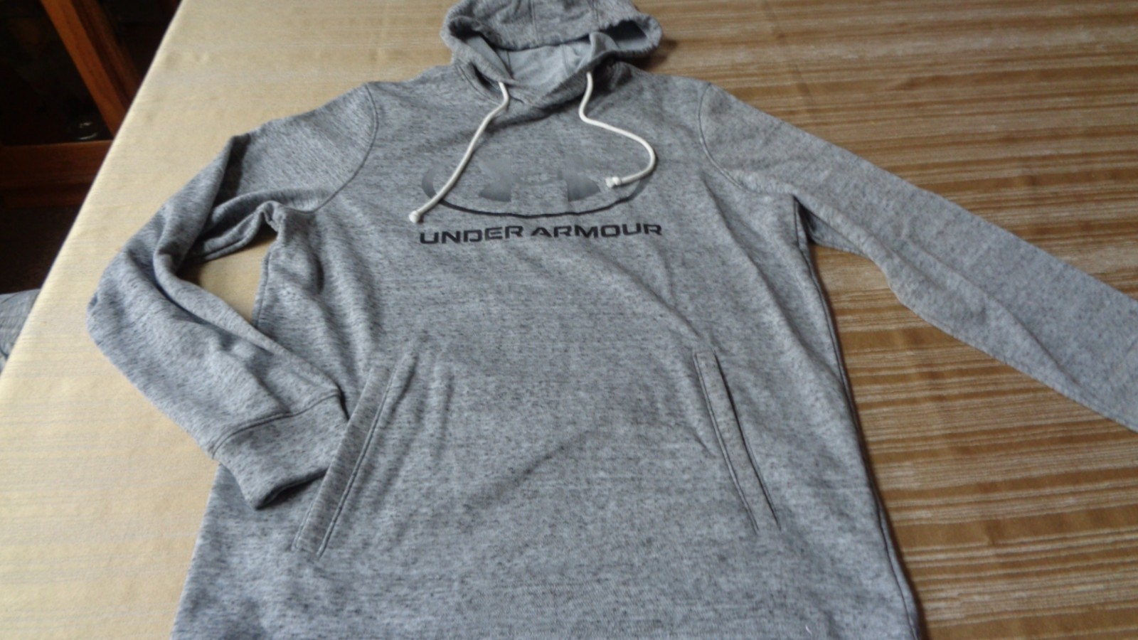 NEW UNDER ARMOUR Rival Terry Graphic Hoodie Sweatshirt Mens UA 1378974 -GRAY MED