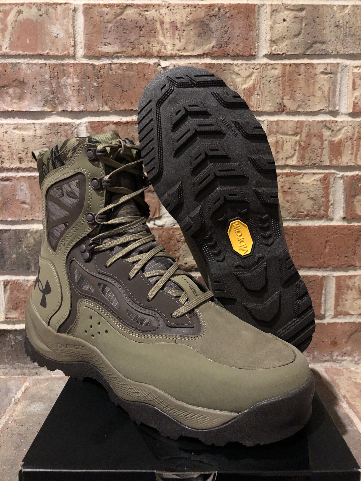 New 12.5 Under Armour Charged Raider Waterproof Camo Hiking Boots 3024339-900