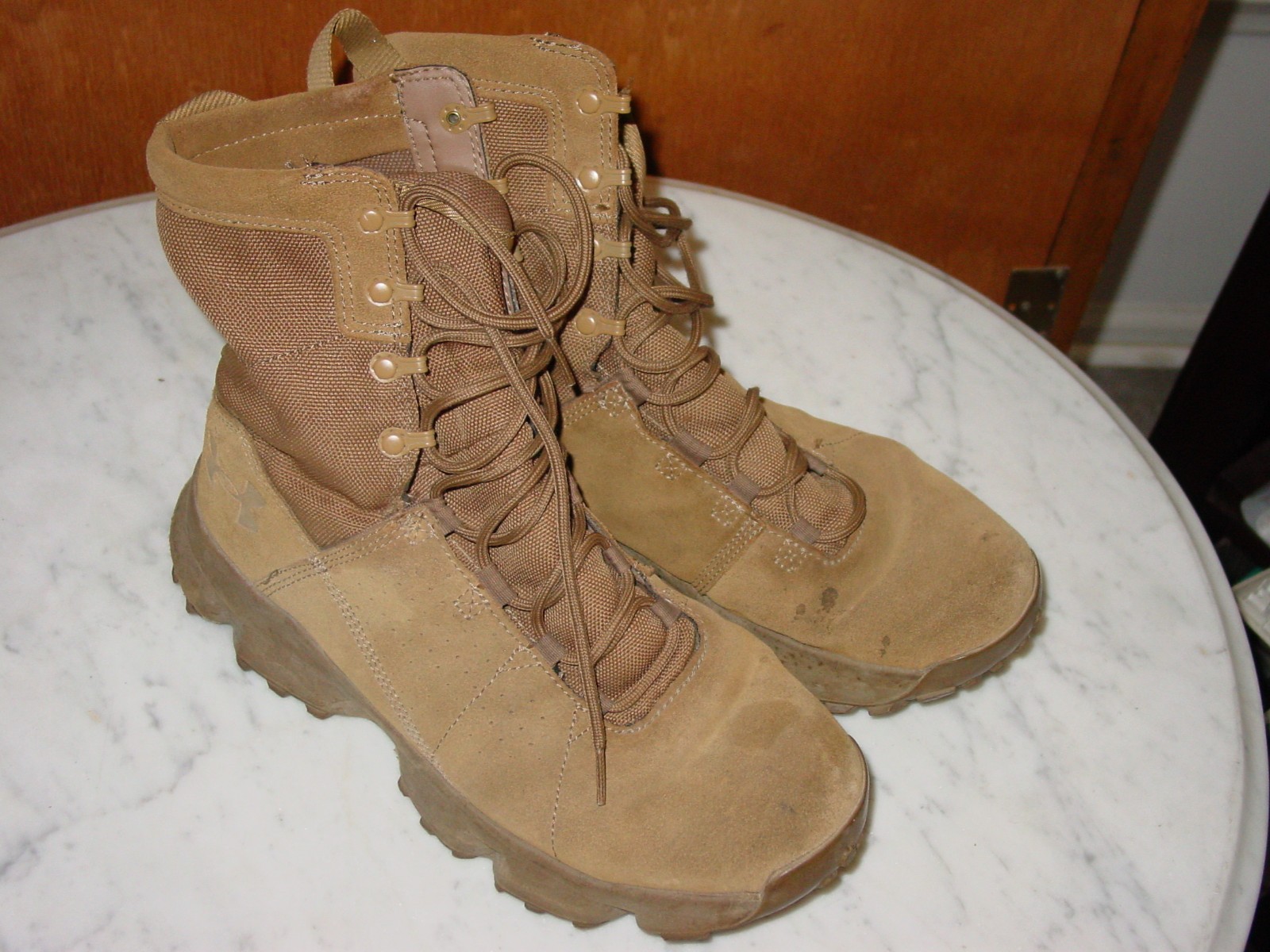 2022 Under Armour Micro G Valsetz 3024009-200 Coyote Brown Boots! Size 9.5