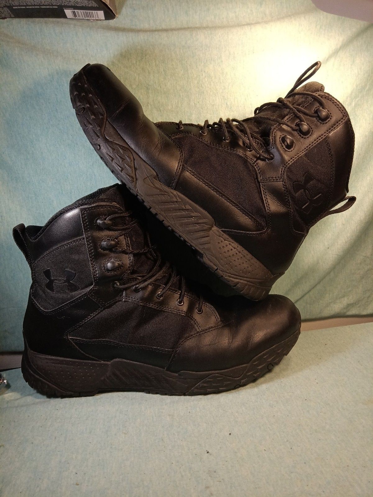 Under Armour Stellar Tactical Boots Mens Sz 12 Leather Non-Slip Shoes