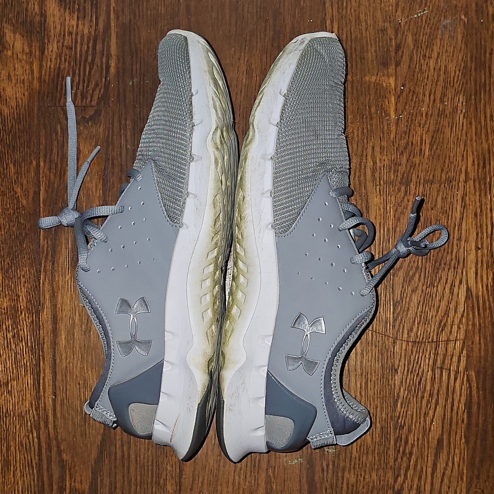 Under Armour 1265284-035 Men’s Running Shoes Gray Breathable US 11.5 EU 45.5