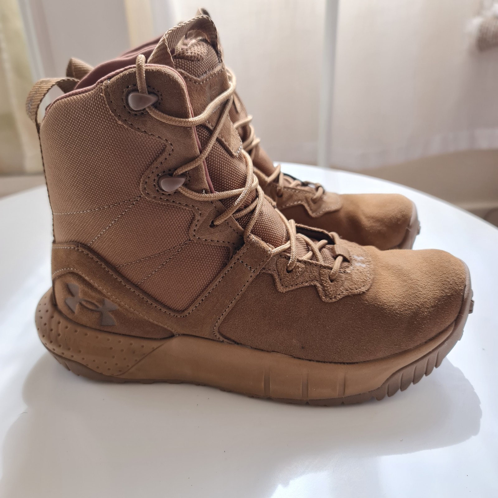 Under Armour Micro G Valsetz Leather Tactical Combat Boots Women’s 8/ Men 6