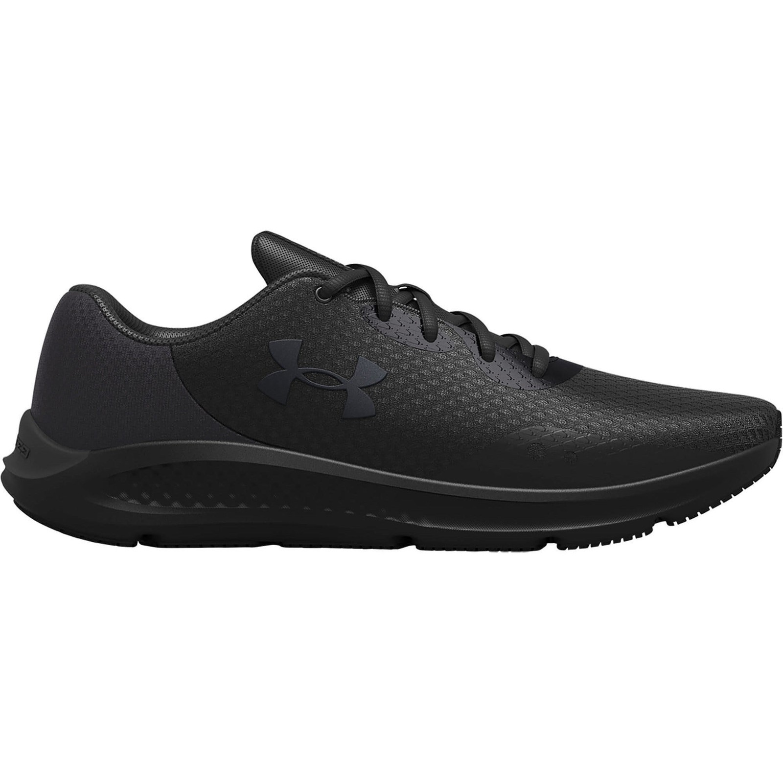 Under Armour Charged Pursuit 3 Mens Running Shoes Black Cushioned Run Trainers