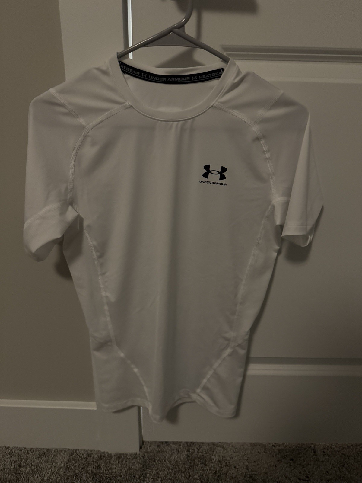 Under Armour HeatGear Compression Shirt M White Unworn