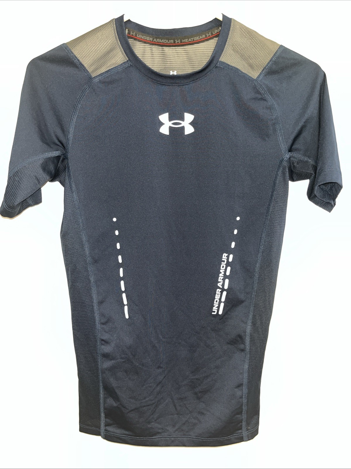 Under Armour Heat Gear Men’s T-Shirt – BlueGrey Compression Size Small