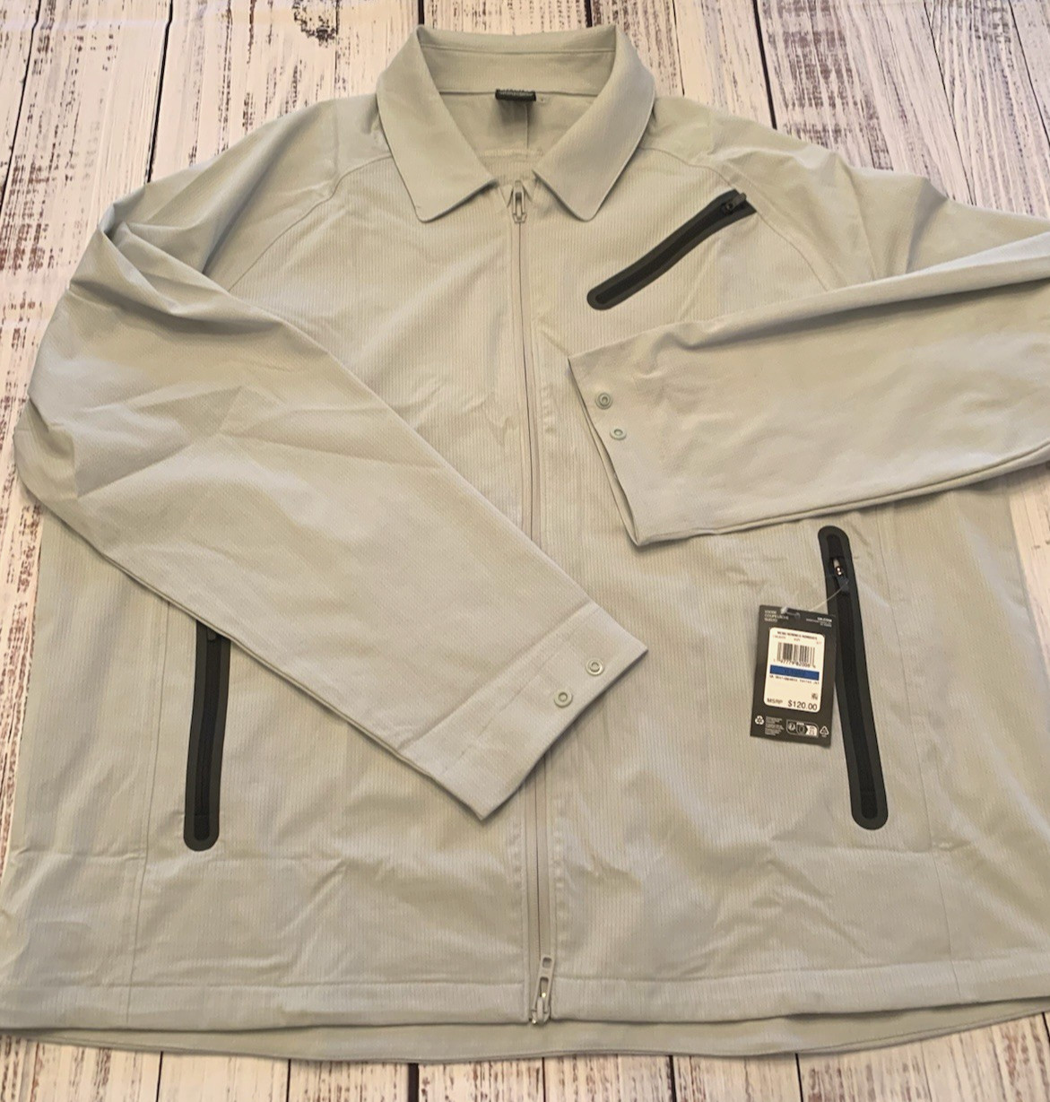 Under Armour Men’s UA Unstoppable Vent Jacket Grey Full Zip Size X-Large NWT