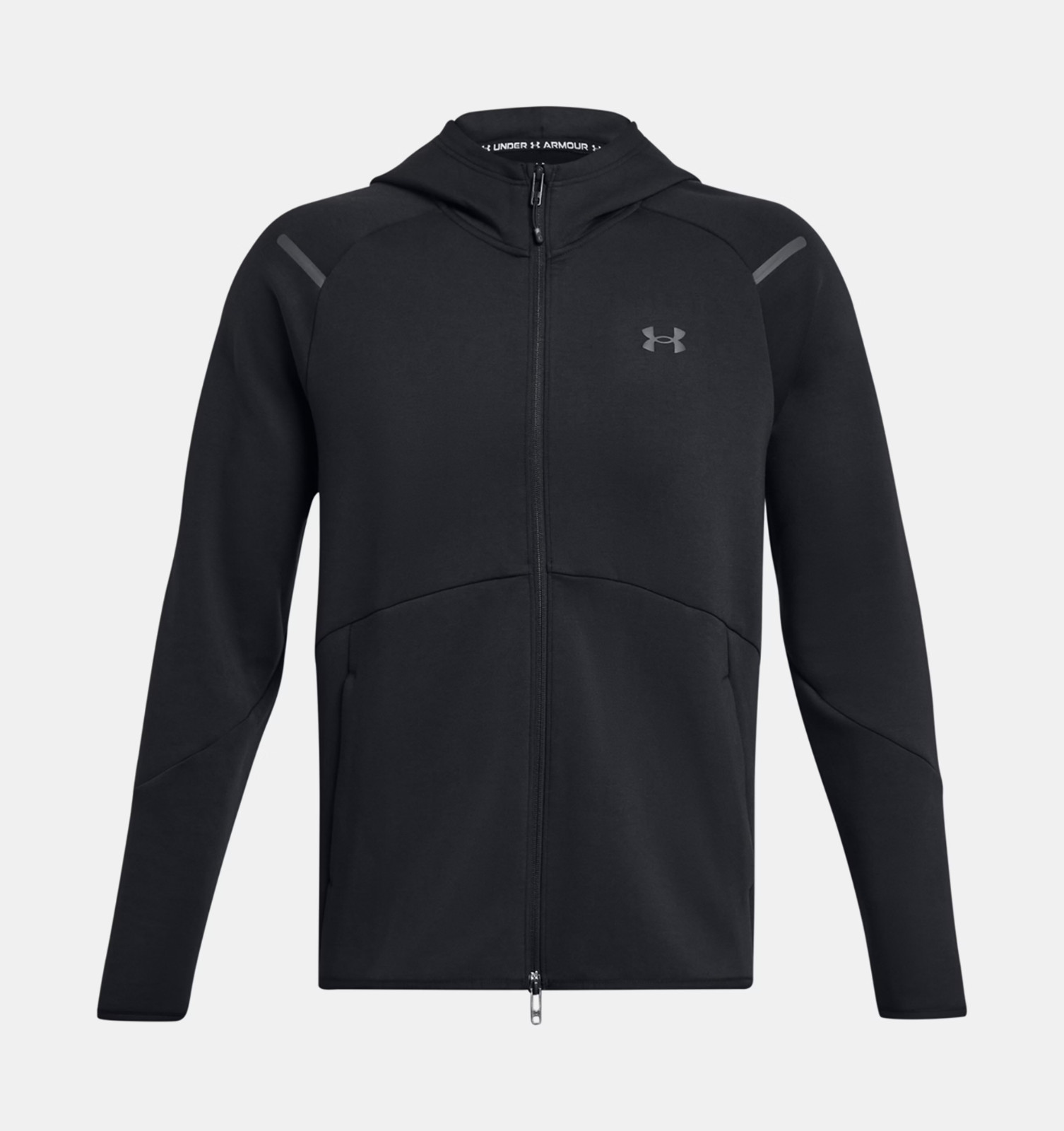 Under Armour Men’s UA Unstoppable Fleece Full-Zip Jacket – Black & Gray – Sz L