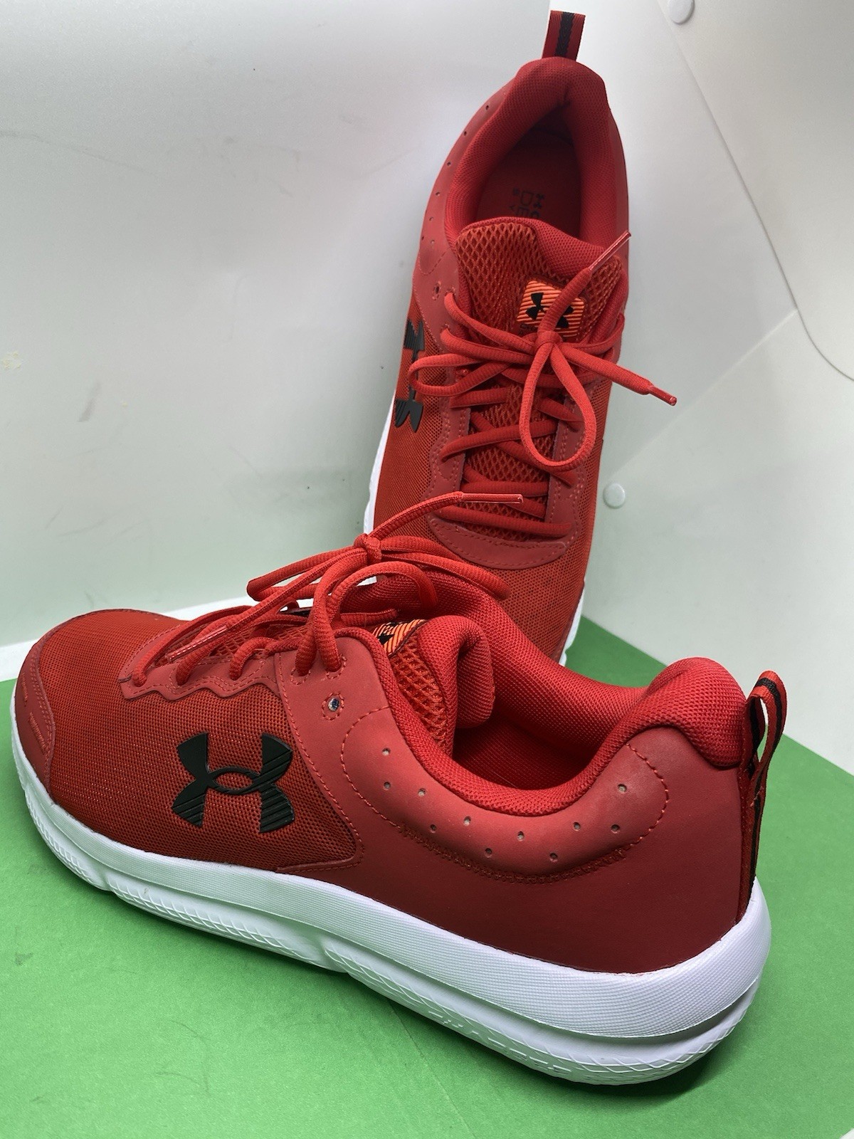 Under Armour Men’s UA Charged Assert 10 Shoes Casual 3026175-600 Red Size 13