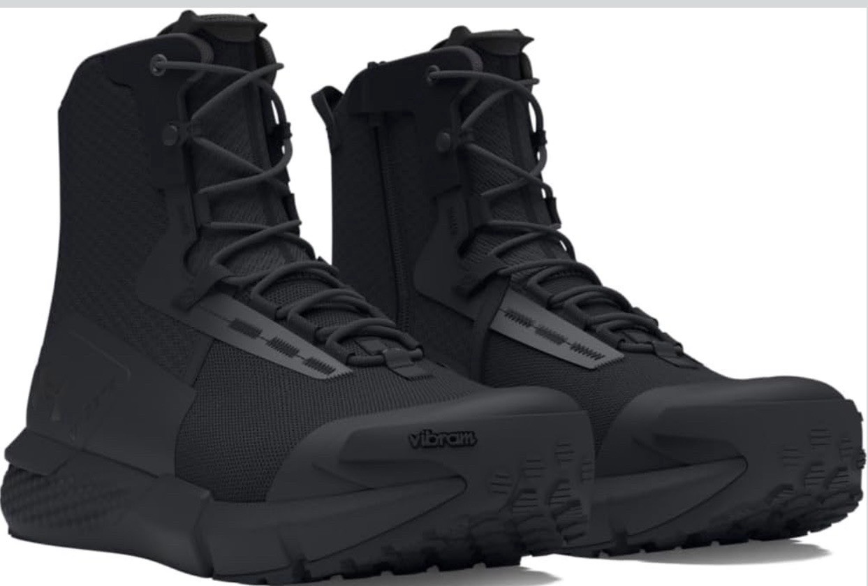 Under Armour Charged Valsetz Zip 8″ Tactical Boots Black Mens Size 10 NIB