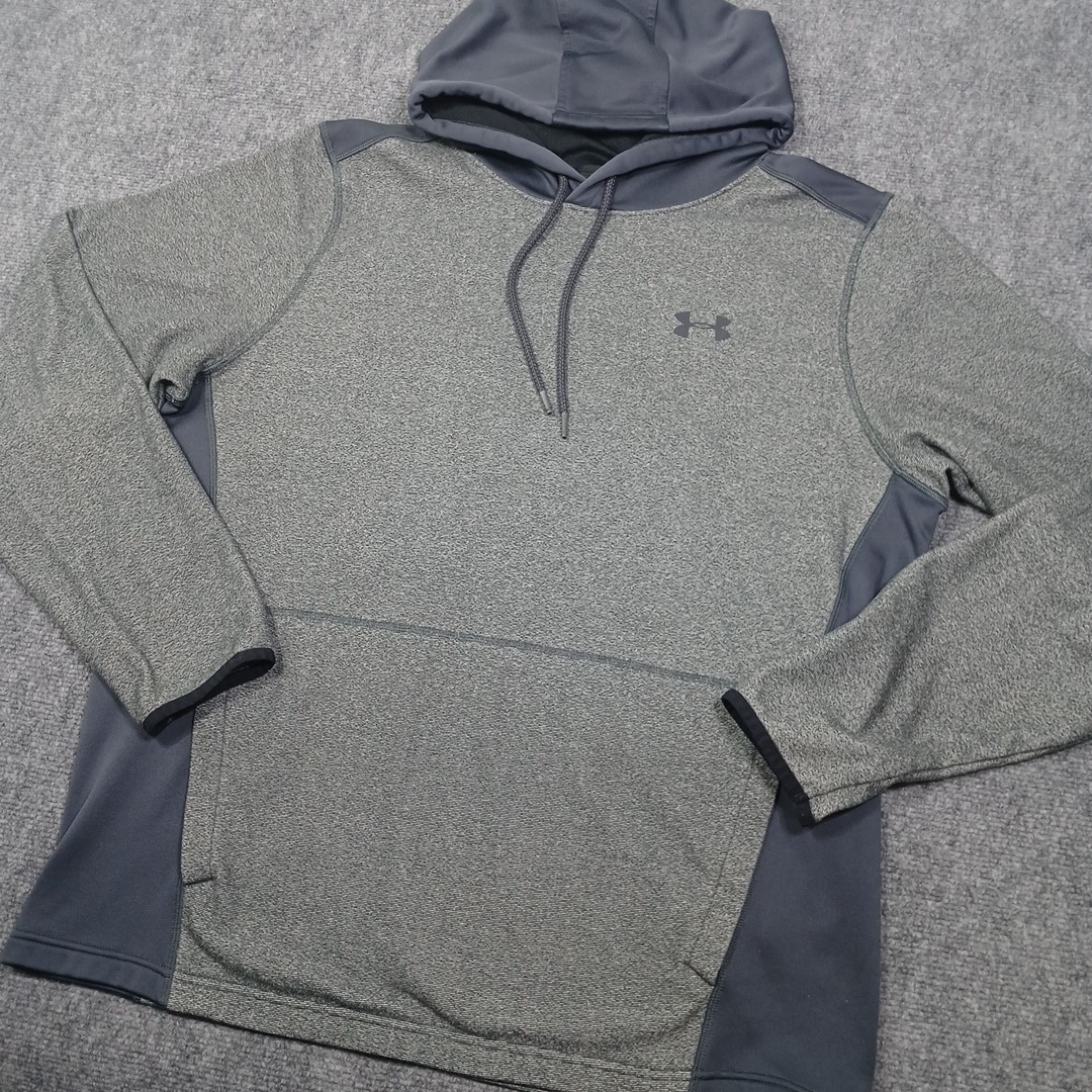 Under Armour Men’s Armour Fleece Hoodie Pullover Grey, Dark Grey Colorway Size L