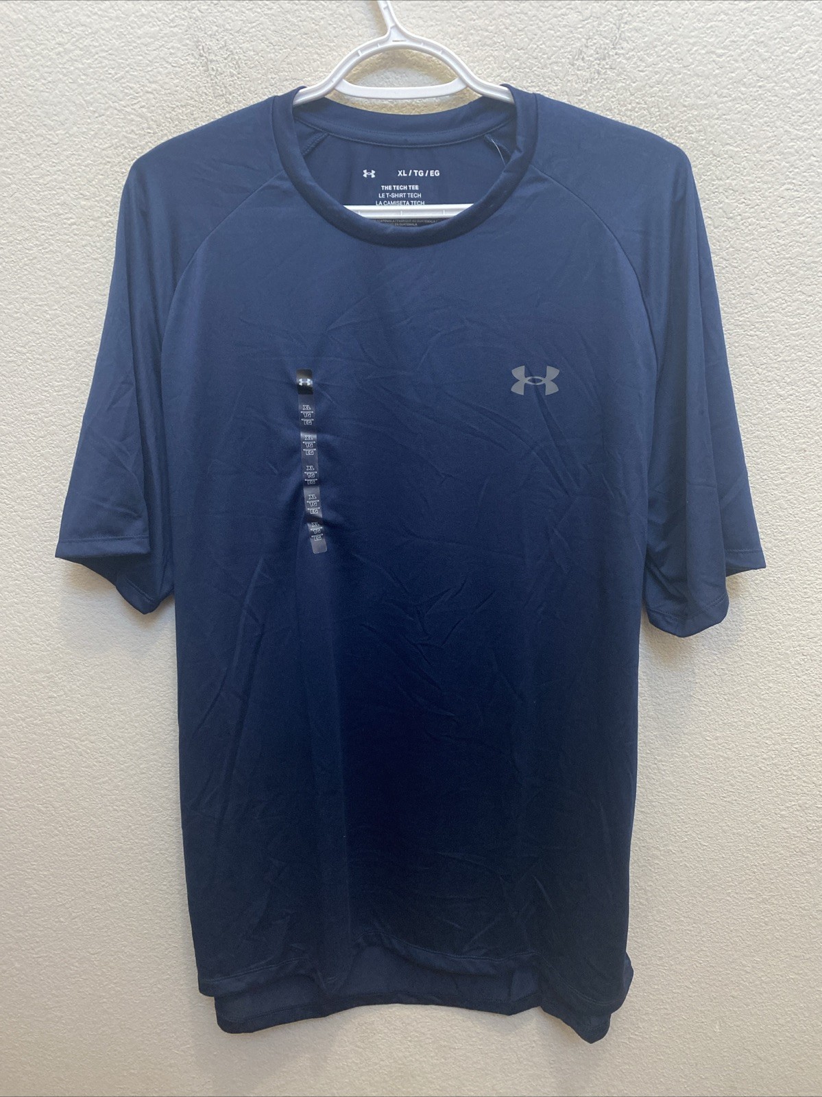 NEW Under Armour T-Shirt Men’s XL Dark Blue UA Tech 2.0 SS Tee NWT Loose Fit