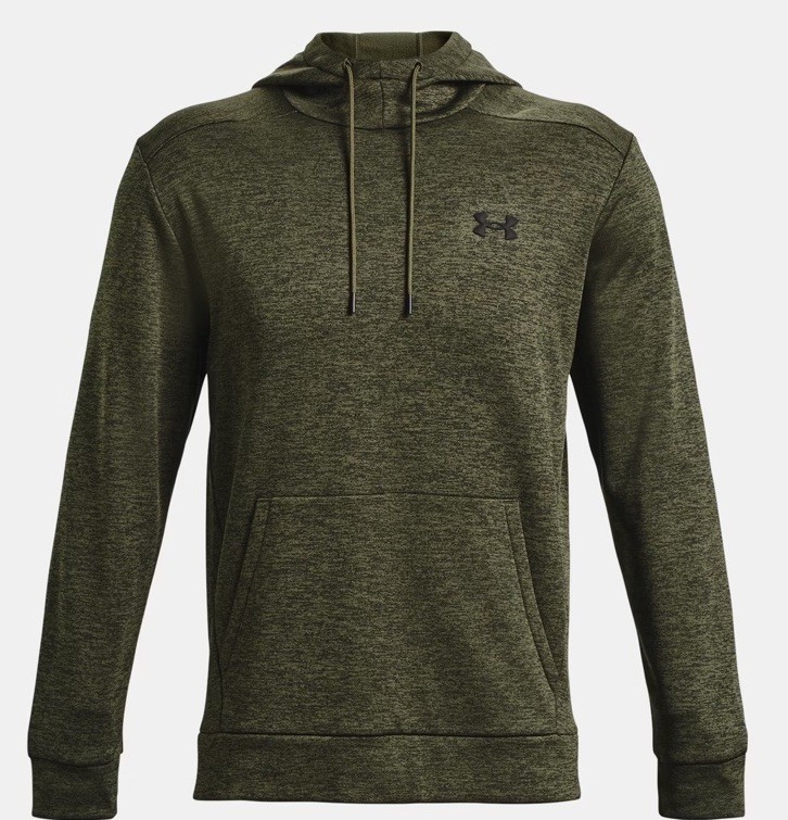 UNDER ARMOUR MEN’S LARGE GREEN TWIST FLEECE LOOSE FIT HOODIE NEW w/TAGS 1373354