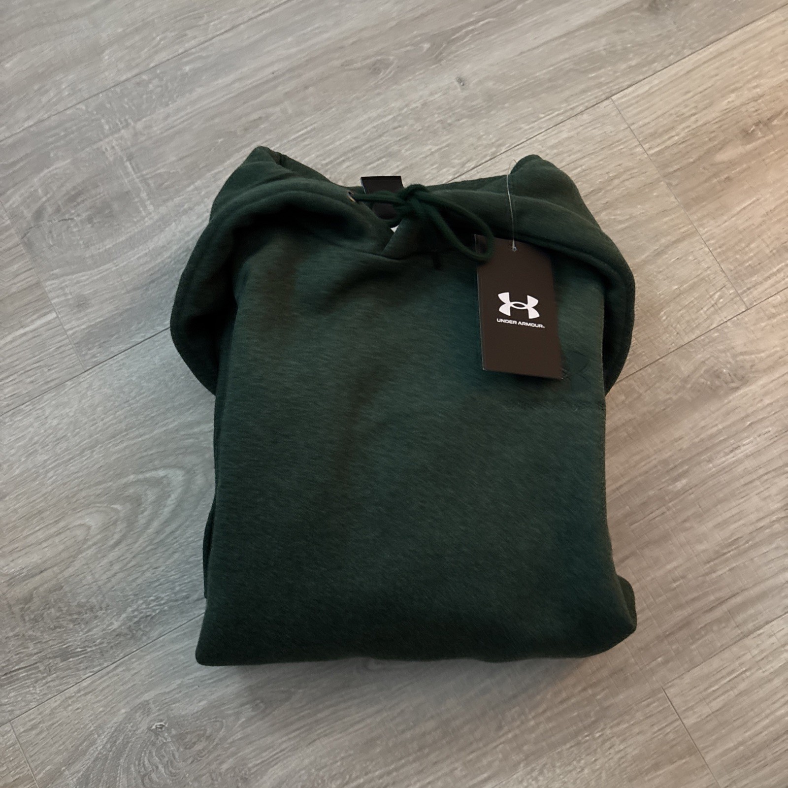 Under Armour Men’s UA Icon Fleece Hoodie Loose Fit Dark Green Small