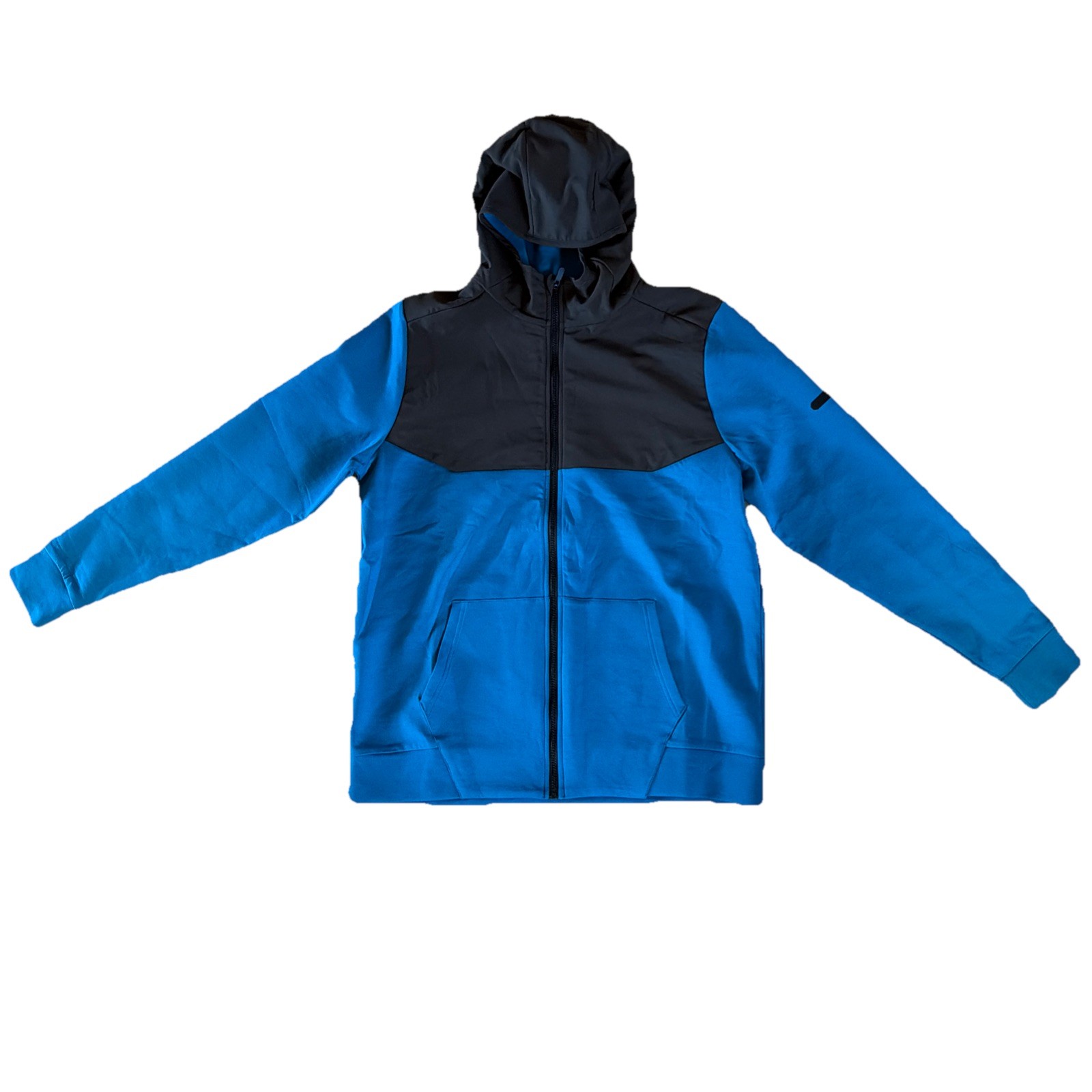 Under Armour Unstoppable Fleece Full Zip Hoodie Mens XL  Blue & Black NWT