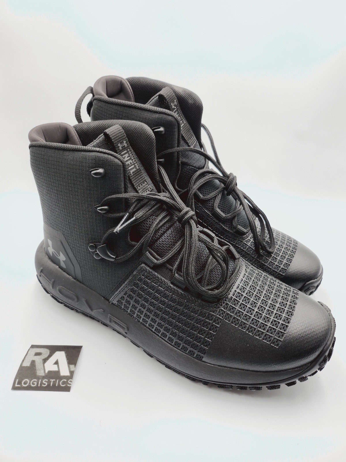 Mens Sz 11.5 Under Armour Hovr Infil Boots Black Waterproof Tactical 3026737-001