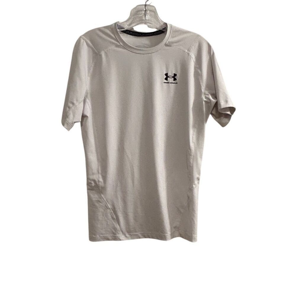 Under Armour Men’s HeatGear Compression Short Sleeve T-Shirt White Size L
