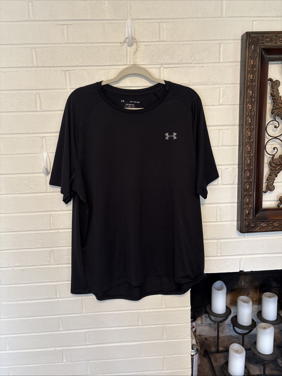 Under Armour Men’s UA Tech 2.0 Black Short Sleeve Performance Workout Tee 2XL