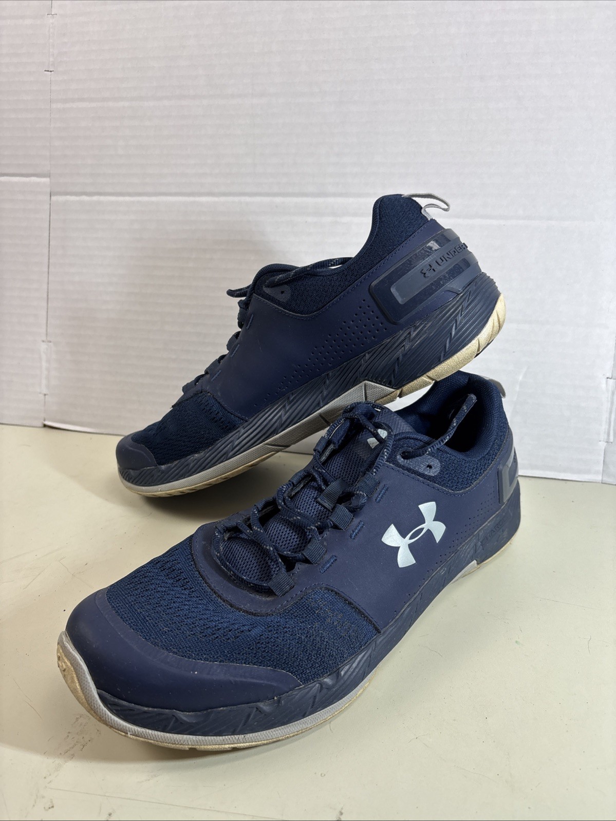 Under Armour Men 12 Commit TR EX 3020789-401 Blue Running Shoes Charged Sneakers