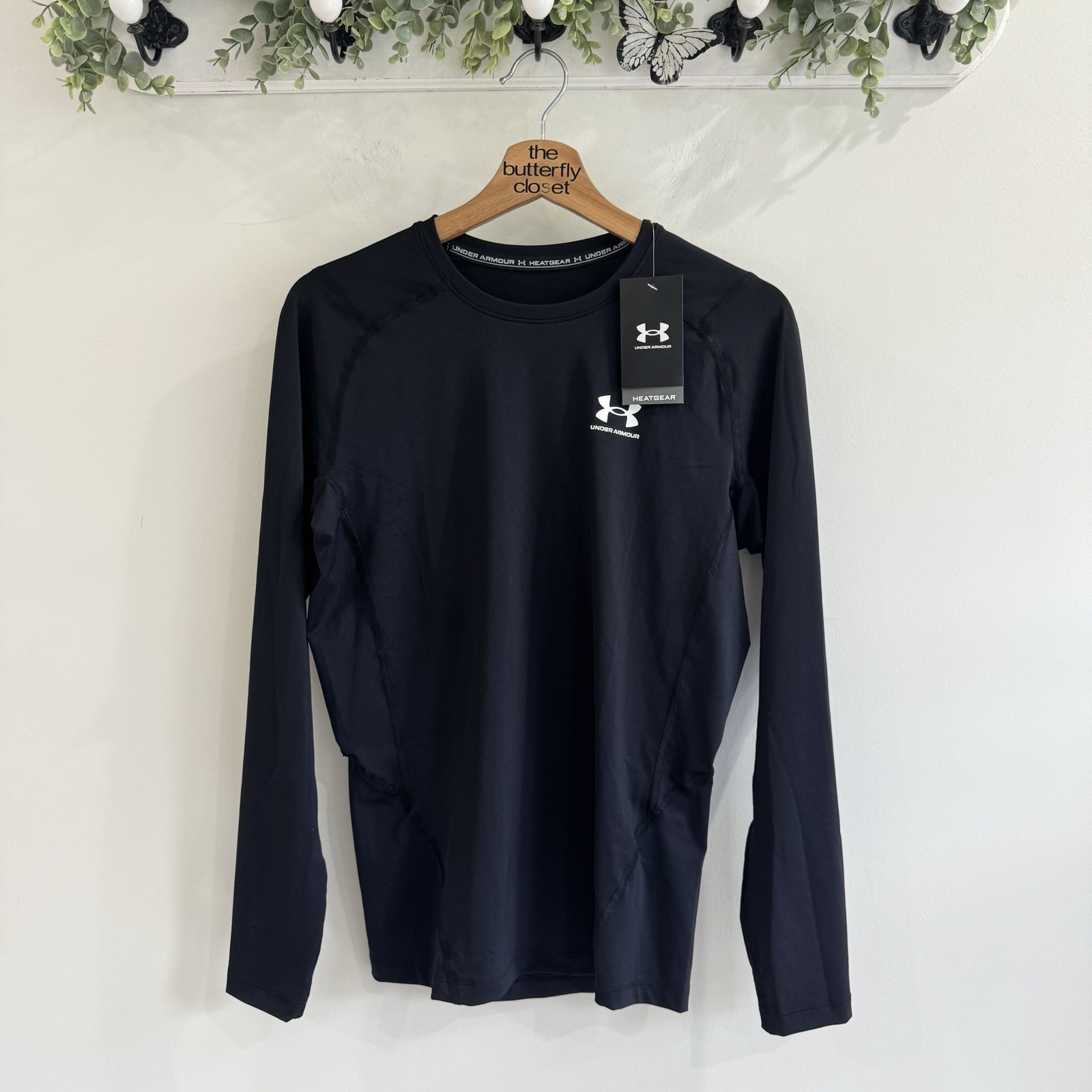Men’s Under Armour Heatgear Compression Shirt Large Black new