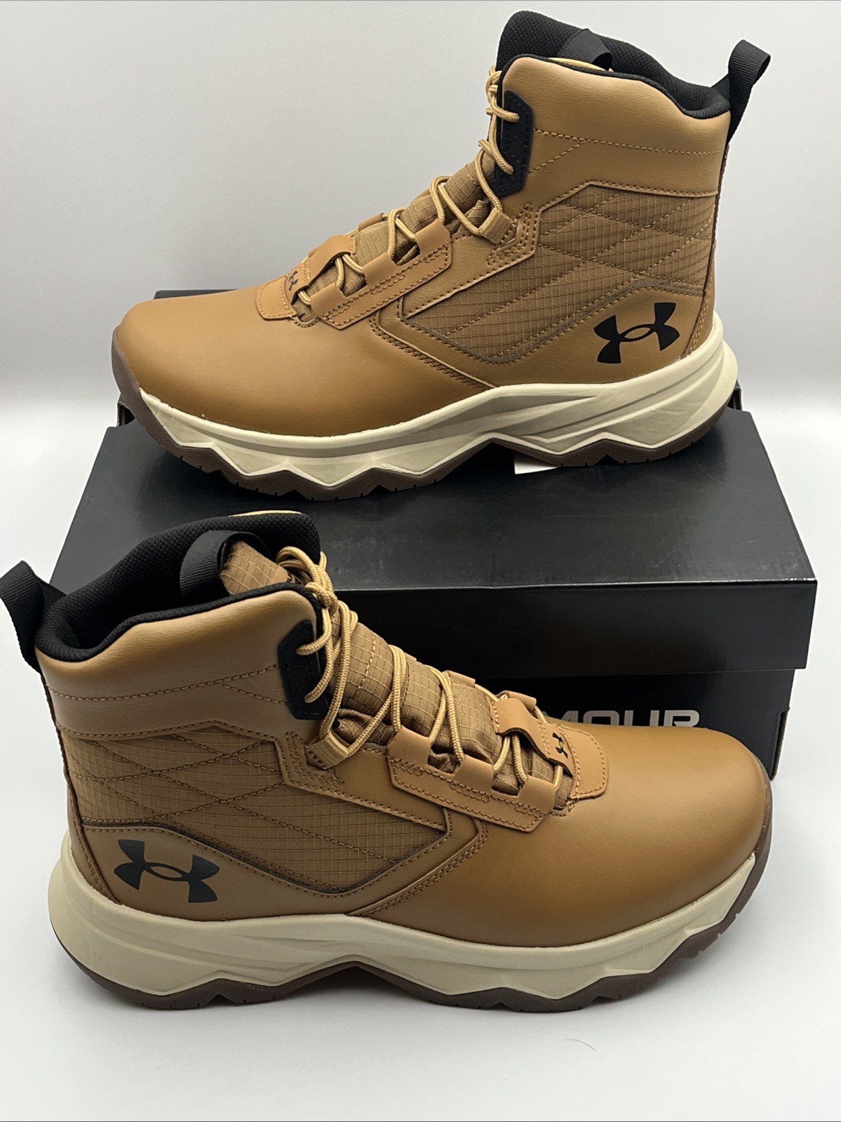 Under Armour UA Stellar G2 6″ Tactical Boots Hiking Brown Size 8.5 3025578-200