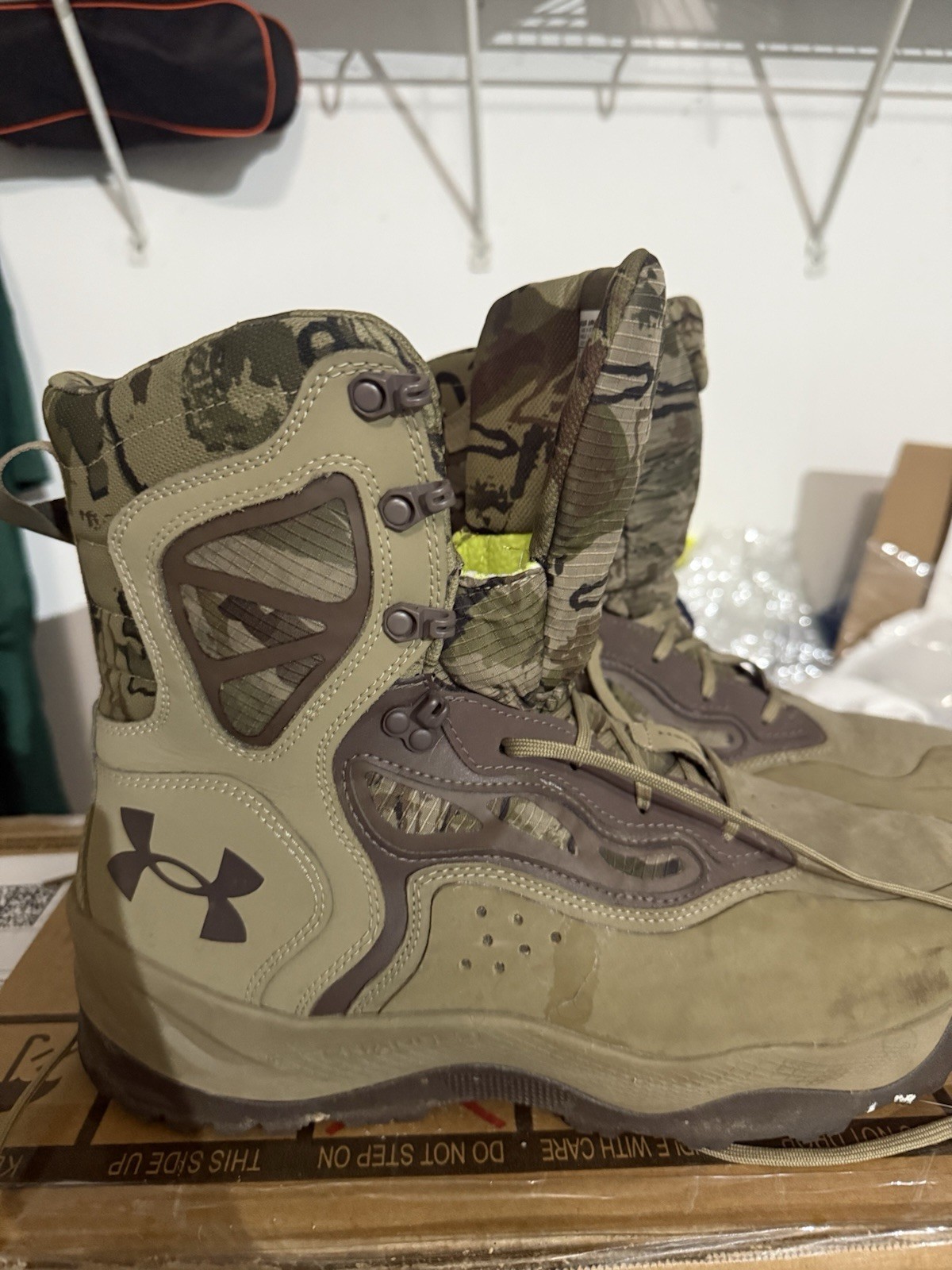Under Armour UA Charged Raider Waterproof 600G Camo Boots Men’s Sz 14 New