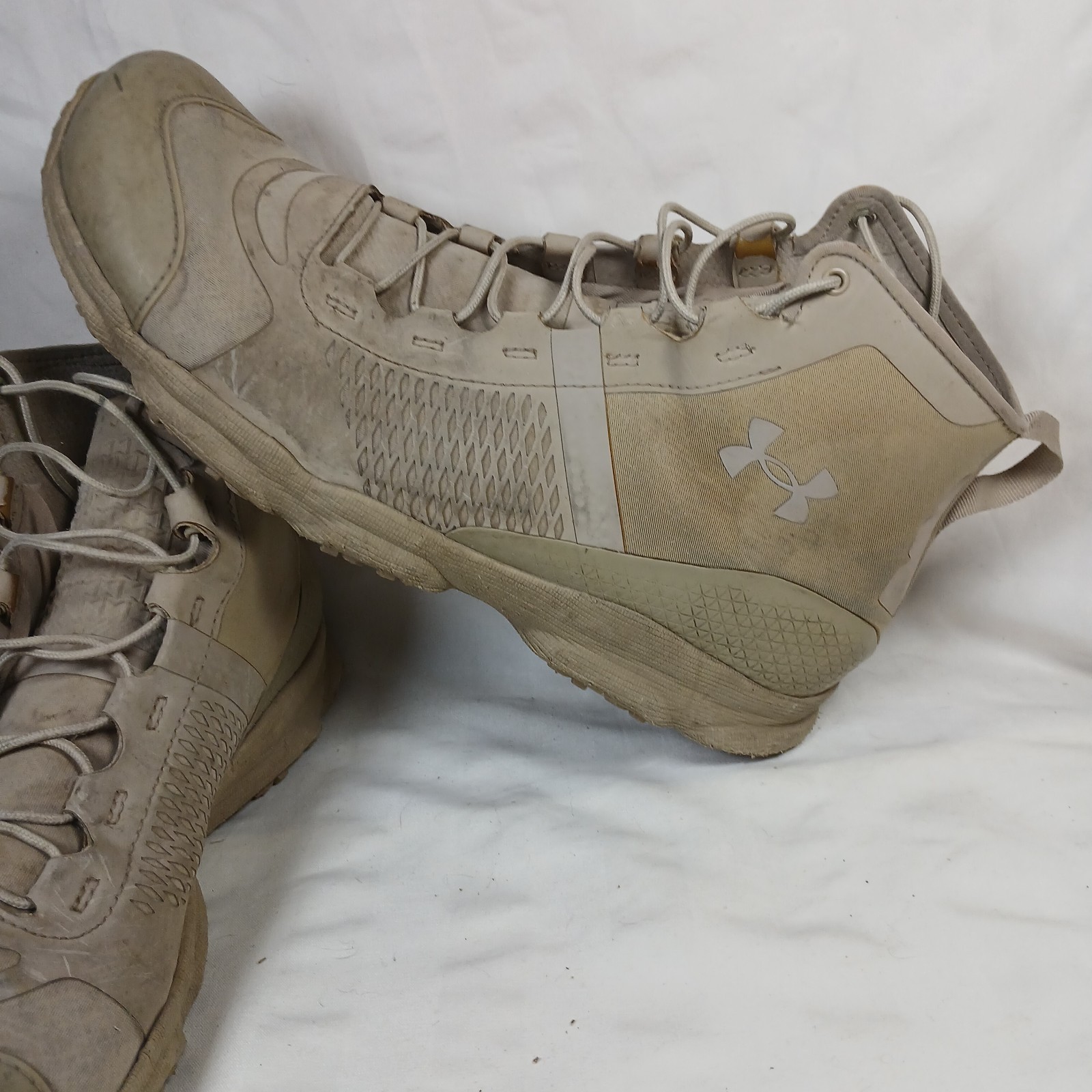 Mens Under Armour SpeedFit Desert Sand Hiking Boots SZ 14 D 1257447-290 RARE