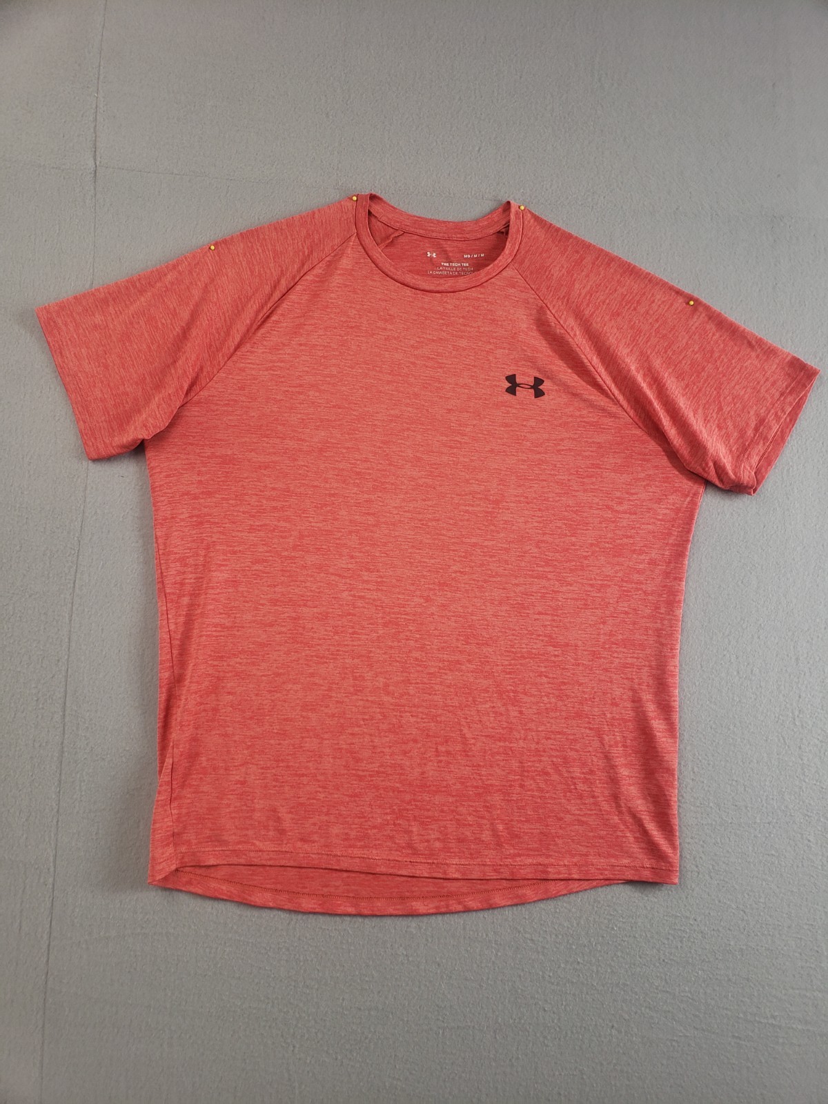 Under Armour Men Active Shirts M Short Sleeve Crew Neck Logo The Tech Tee